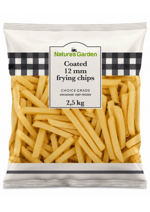 Coated 12 mm frying chips