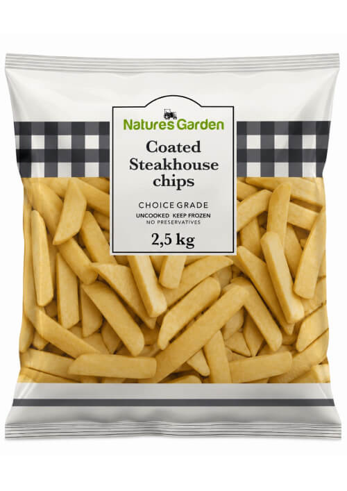 Coated Steakhouse chips 2.5kg